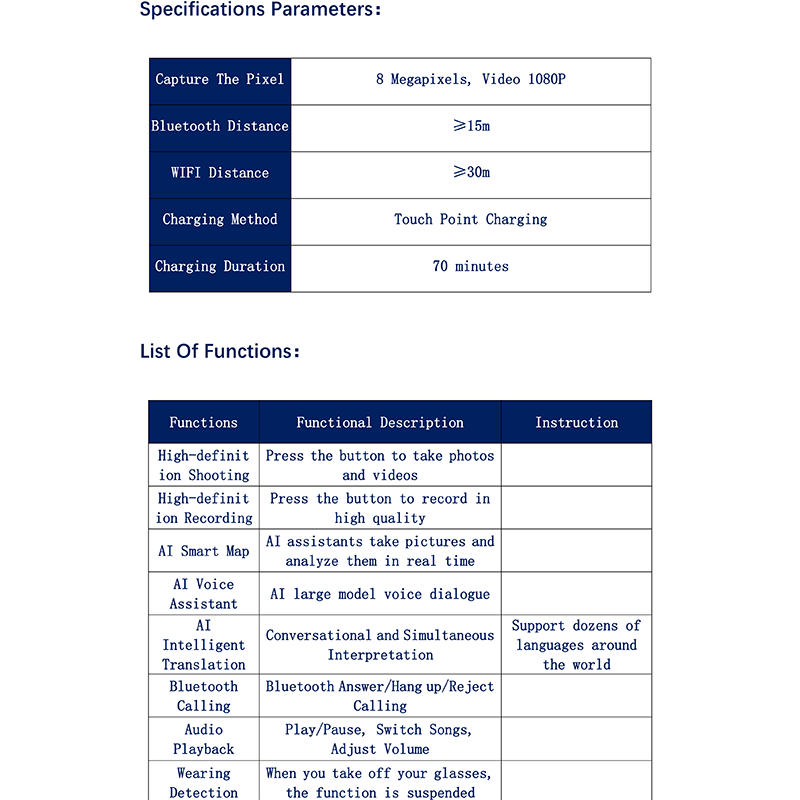 Z6001-1-AI Smart Eyewear