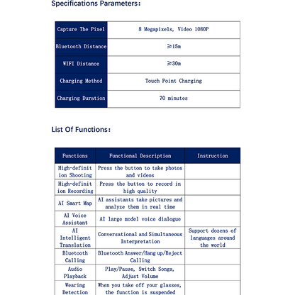 Z6001-1-AI Smart Eyewear