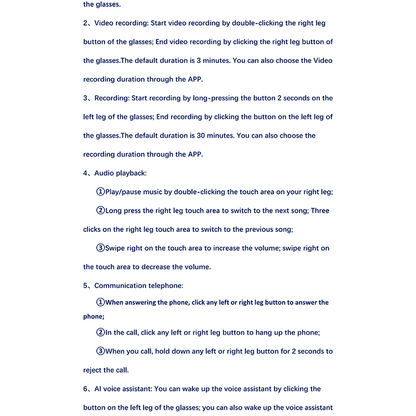 Z6001-1-AI Smart Eyewear