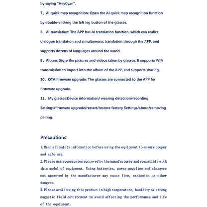 Z6001-1-AI Smart Eyewear