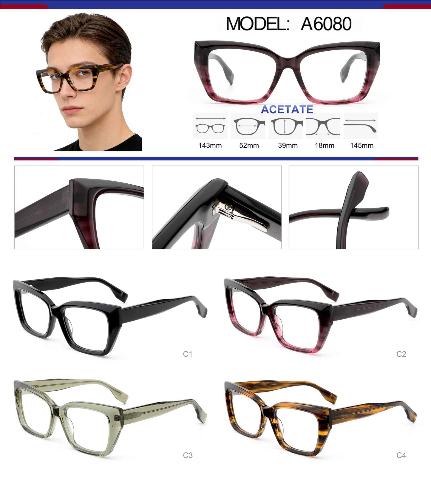 A6080-Handmade Acetate